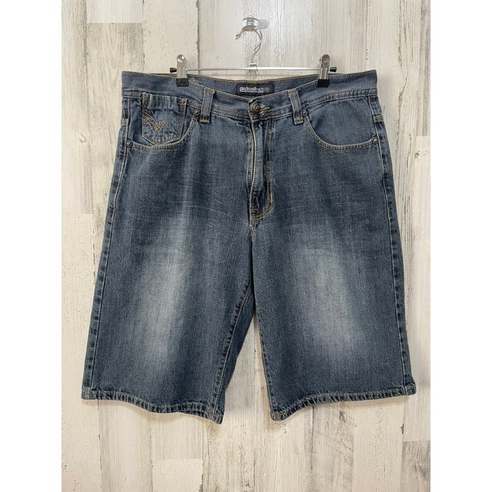 Ecko Unltd Mens denim jorts shorts size 36 waist skater Y2K baggy grunge